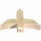 Ekena Millwork Bellingham Rough Sawn Timber Gable Bracket, Douglas Fir, 36"W x 23"H x 6"D x 6"F, 15/12 Pitch GBW036X23X0606BEL00RDF - alternate 4